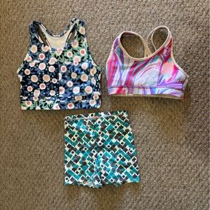 Colorful Kids Patterned Activewear Set